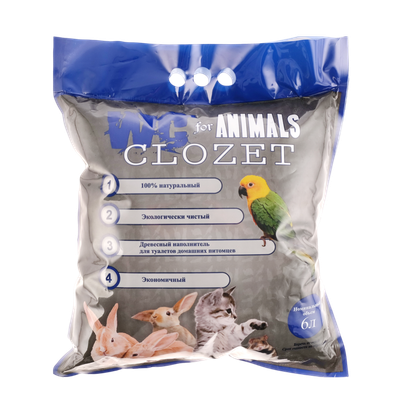 Наполнитель для животных «WC for Animals Clozet» древесный