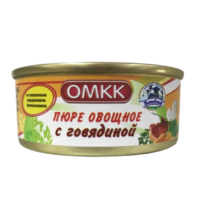 Пюре овощное с говядиной «ОМКК»