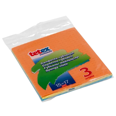 Салфетки губчатые «Tetex Standard» 3шт
