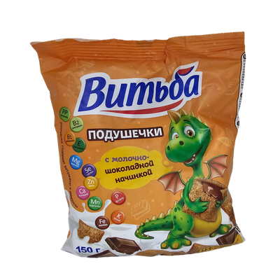 Подушечки «Витьба» с молочно-шоколадной начинкой