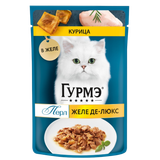 Корм влажный «GOURMET PERLE»  желе делюкс