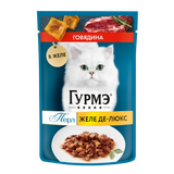 Корм влажный «GOURMET PERLE»  желе де-люкс