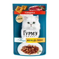 Корм влажный «GOURMET PERLE»  желе де-люкс - Мир Продуктов №3