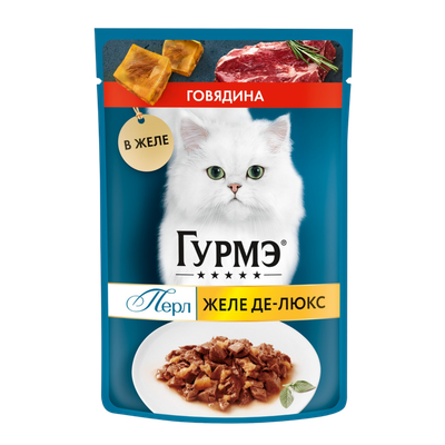 Корм влажный «GOURMET PERLE»  желе де-люкс