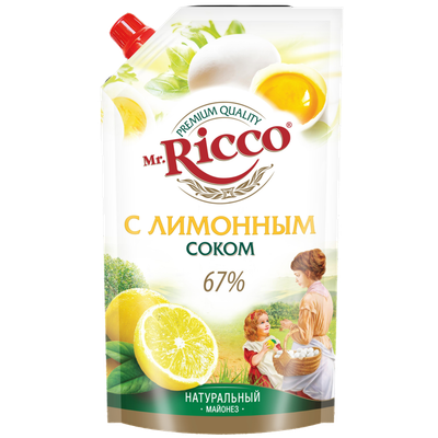 Майонез «Mr.Ricco» 67% c лимонным соком