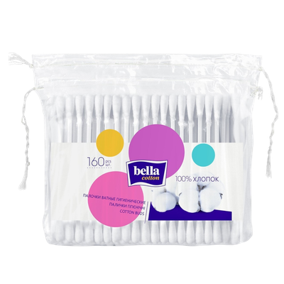 Ватные палочки «Bella» 160 шт