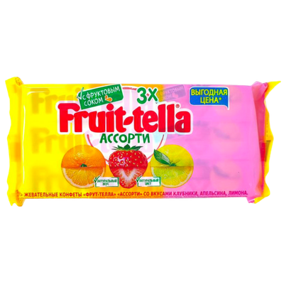 Конфеты жевательные «Fruit-tella» ассорти