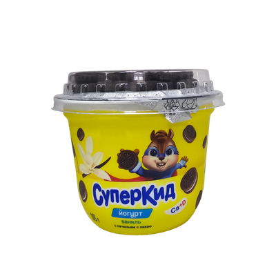 Йогурт «СуперКид» ваниль с печеньем