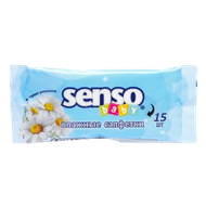 Влажные салфетки «Senso» для детей 15шт - Мир Продуктов №3