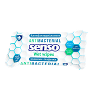 Влажные салфетки «Senso» антибактериальные 15шт - Мир Продуктов №3