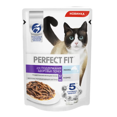 Корм для кошек «PERFECT FIT» лосось   