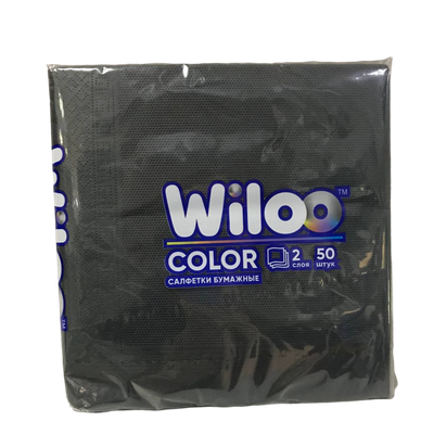Салфетки бумажные «Wiloo» 50шт