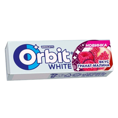 Жевательная резинка «Orbit White» гранат-малина