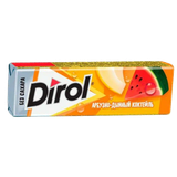 Жевательная резинка «Dirol» арбузно-дынный коктейль