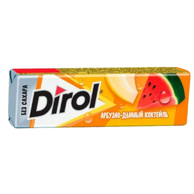 Жевательная резинка «Dirol» арбузно-дынный коктейль