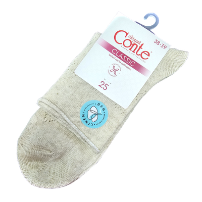Носки женские «Conte Elegant» бежевые р.38-39