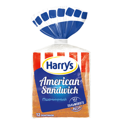 Хлеб сэндвичный «HARRIS» пшеничный 