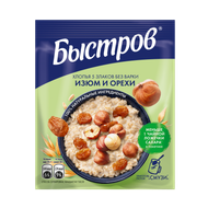 Хлопья овсяные «Быстров» изюм-орехи - Мир Продуктов №4