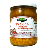 Фасоль «KLADOVKA» с грибами в томатном соусе