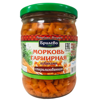 Морковь гарнирная «Брилево» кубики