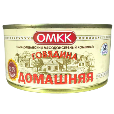 Консервы мясные «Говядина домашняя»