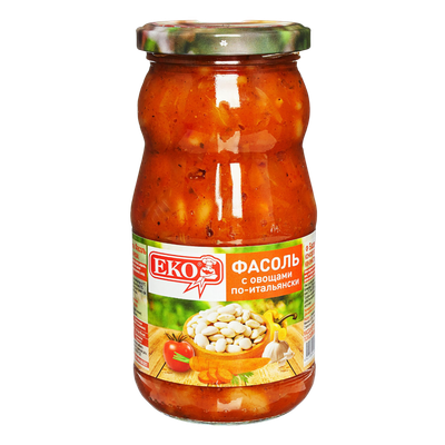 Фасоль с овощами «ЕКО» по-итальянски
