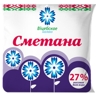 Сметана «Вiцебскае малако» 27% - Мир Продуктов №4