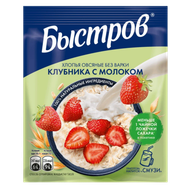 Хлопья овсяные «Быстров» клубника - Мир Продуктов №4