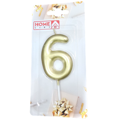 Свеча для торта «Home Line» цифра 6