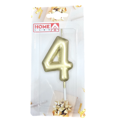 Свеча для торта «Home Line» цифра 4