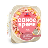 Салат «Самое время» с креветкой и ананасом