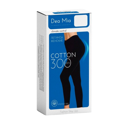 Легинсы женские «Dea Mia» COTTON 4 NERO 300den
