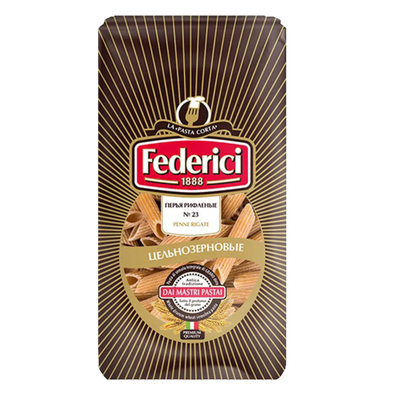 Макаронные изделия «Federici» перья рифленые №23