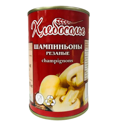 Шампиньоны «Хлебосолье» резаные