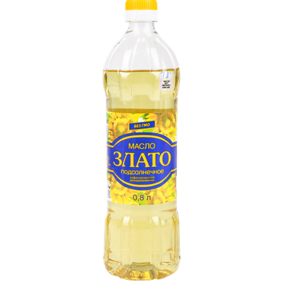 Масло подсолнечное «Злато» рафинированное