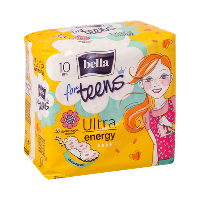 Прокладки гигиенические «bellа for teens» Ultra energy 10шт