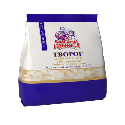 Творог «Бабушкина крынка» 5% деревенский