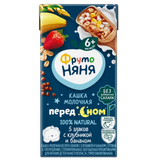 Кашка молочная «ФрутоНяня» злаки-клубника-банан 6 месяцев