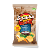 Чипсы «Бульба Chips» из сырого картофеля со вкусом сметаны и лука