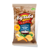 Чипсы «Бульба Chips» из сырого картофеля со вкусом сметаны и лука - Мир Продуктов №4