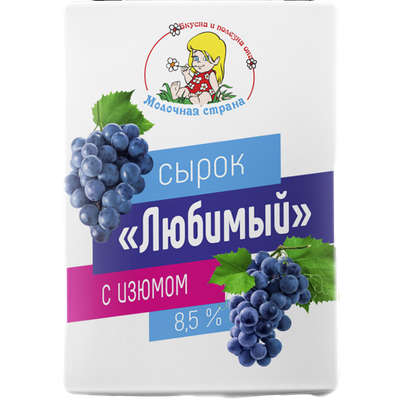 Сырок творожный «Любимый» изюм- ваниль