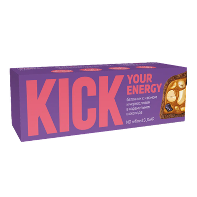Батончик «Kick» с изюмом и черносливом