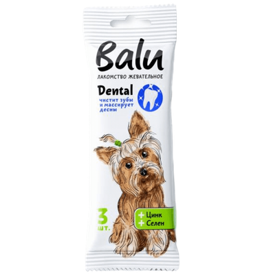 Лакомство жевательное для собак «Balu» цинк-селен