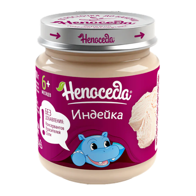 Пюре мясное «Не­по­се­да» ин­дей­ка