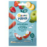Фруктовые кусочки «ФрутоНяня» яблоко-клубника-банан с 12 месяцев