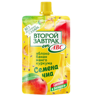 Десерт фруктовый «Второй завтрак» яблоко-банан-манго-куркума-чиа - Мир Продуктов №4