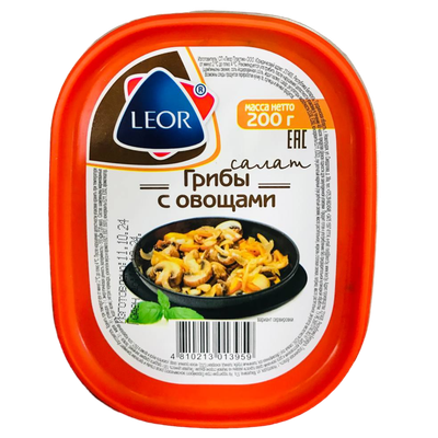 Салат «Leor» грибы с овощами