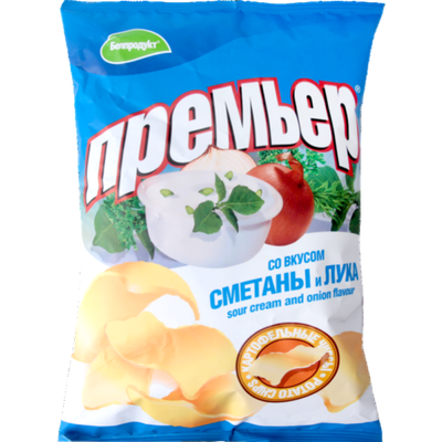 Чипсы картофельные «Премьер» сметана-лук