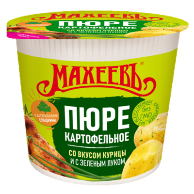 Пюре картофельное «Махеевъ» курица-зеленый лук