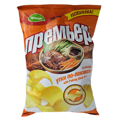 Чипсы картофельные «Премьер» утка по-пекински